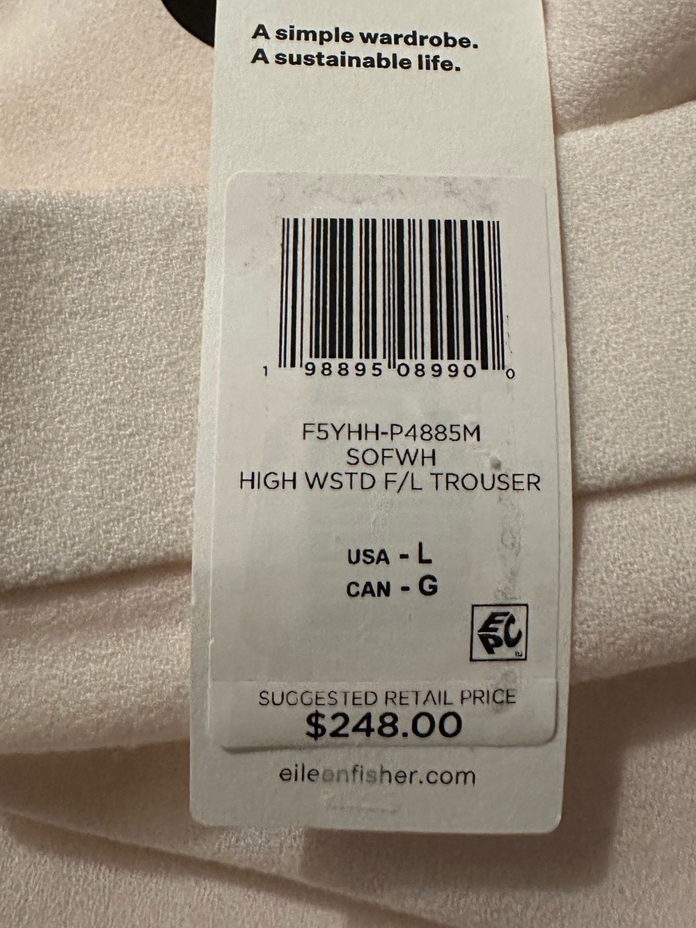 Eileen Fisher Stretch Wool Crepe Wide-Leg Trouser - Picture 12 of 12